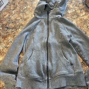 Grey Lululemon scuba zip up